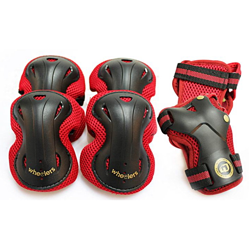엑시코 휠러스 마이티 아동용 보호대 레드