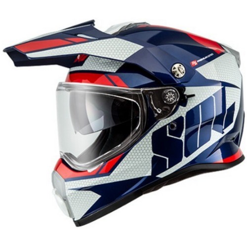 SOL  SS-2P 램블러 블루화이트 헬멧