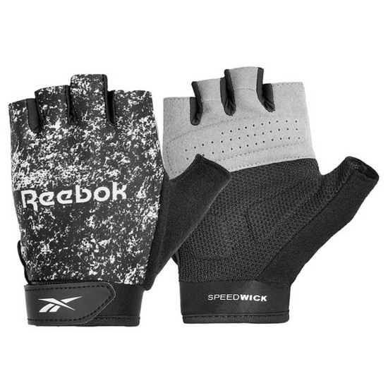 리복 피트니스 반장갑M RAGB-1463 (블랙 화이트)