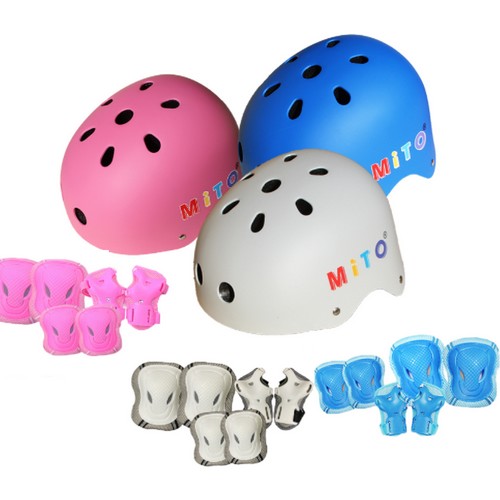미토  유아동 헬멧+보호대 세트