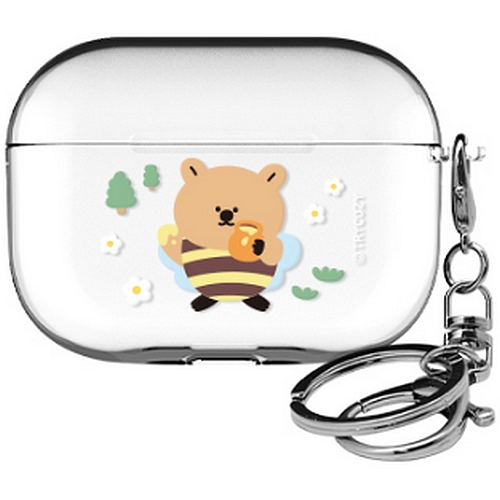 트라이코지  에어팟 프로2 꿀벌 쿼카 클리어케이스