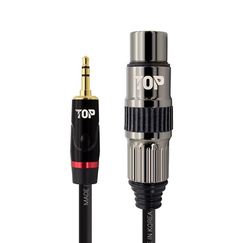 탑라인에이치디  3.5 스테레오 to XLR 캐논 암 케이블