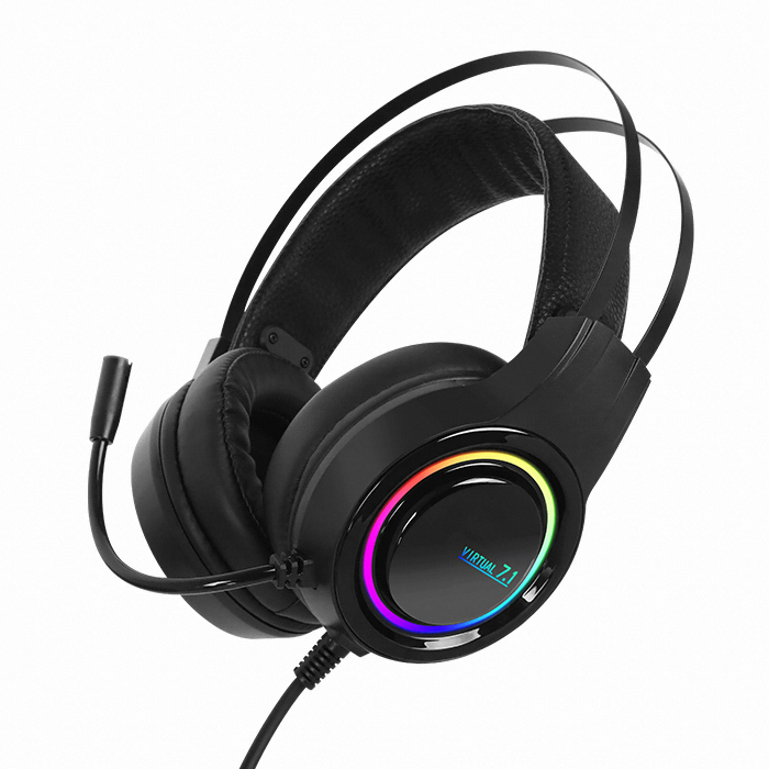 콕스  CH50 IMPACT 가상 7.1채널 RGB LED 진동 게이밍 헤드셋