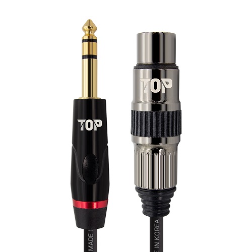 탑라인에이치디  5.5 스테레오 to XLR 암 케이블