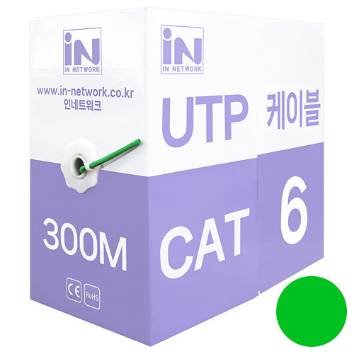 인네트워크  IN-6UTP300M CAT.6 UTP 랜케이블 박스