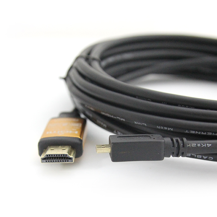 마하링크  Ultra HDMI to Micro HDMI Ver2.0 골드 케이블