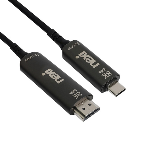 리버네트워크 NEXI HDMI2.1 C to HDMI AOC 하이브리드 케이블 NX-U31HD21-AOC-XXM