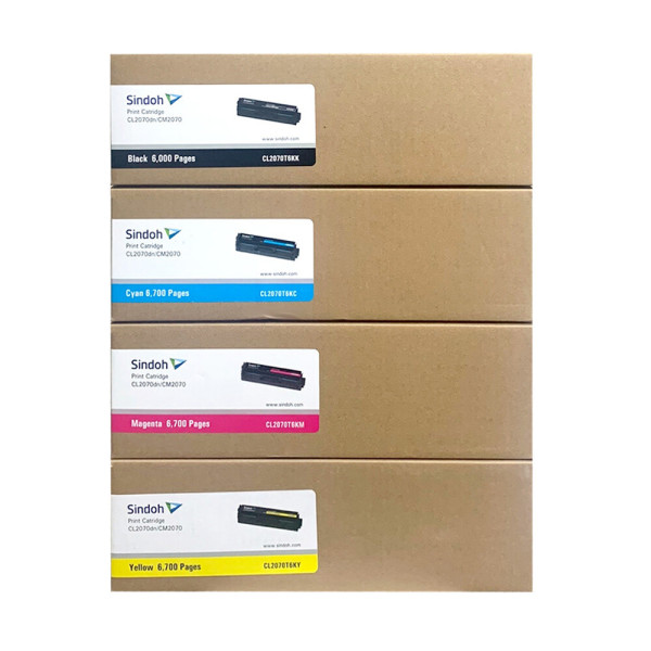 신도리코  정품 CL2070T6KK, CL2070T6KC, CL2070T6KM, CL2070T6KY 4색 세트