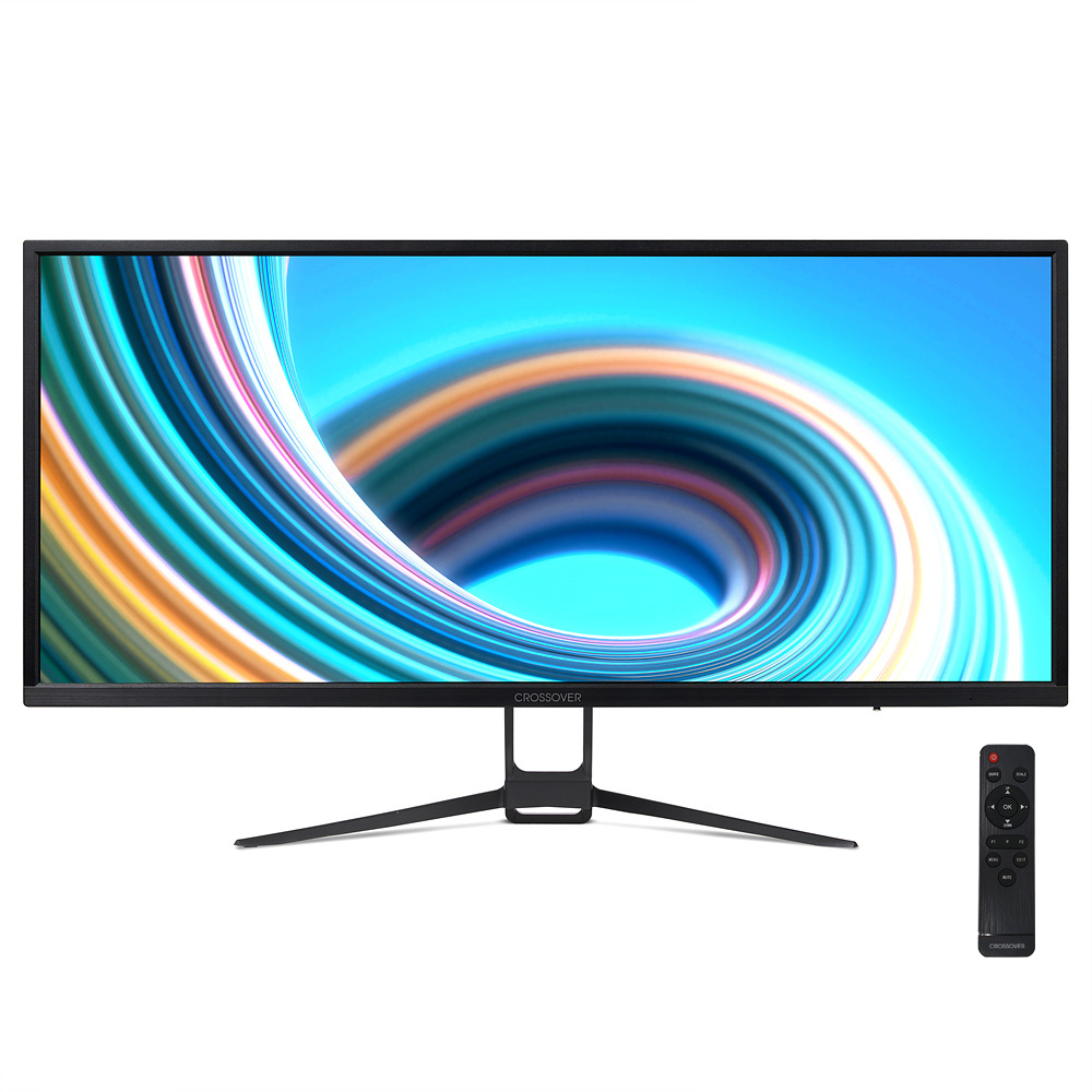 크로스오버  34UC90 평면 부스트클럭 게이밍 HDR 100UP 일반스탠드
