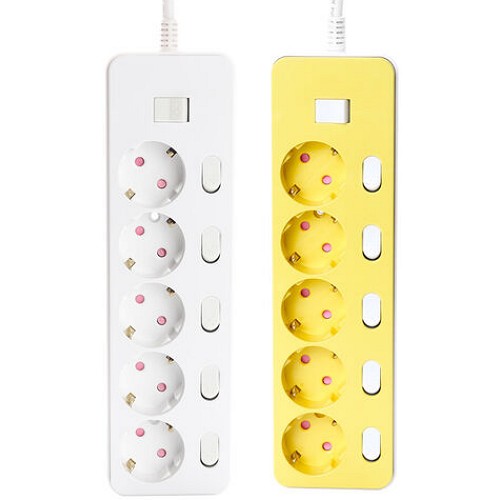 천하지엘씨 아이정 더좋은 5구 메인 개별스위치 절전 과부하차단 멀티탭