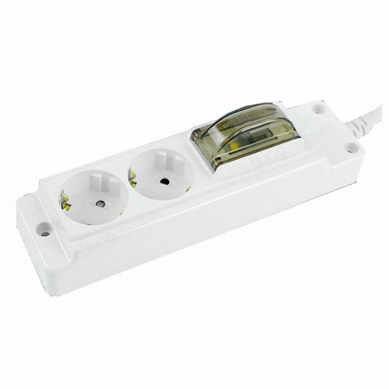 현대일렉트릭  2구 16A 누전차단 고용량 멀티탭