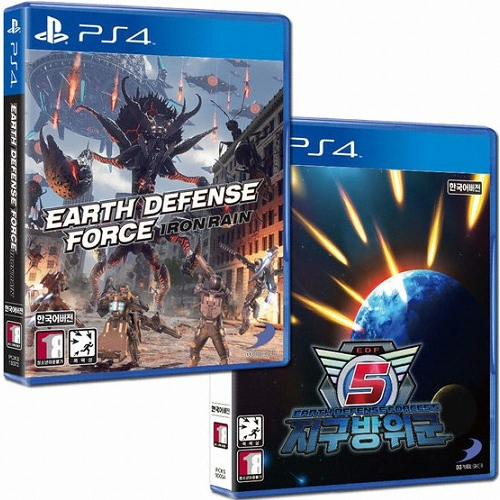 D3 퍼블리셔  지구방위군 아이언레인 + 지구방위군 5 합본 PS4