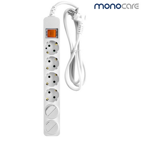 대현써지오  모노케어 6구 16A 메인스위치 멀티탭