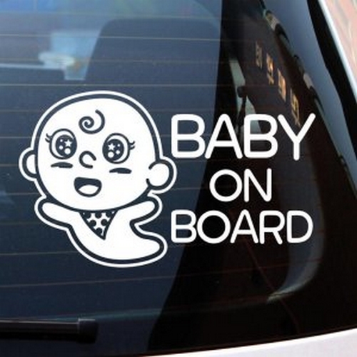 뭉키월드  100일아기 Baby On Board 스티커 LSC-554