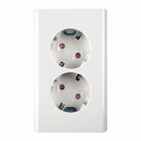 위너스  위너 매립 2구 콘센트