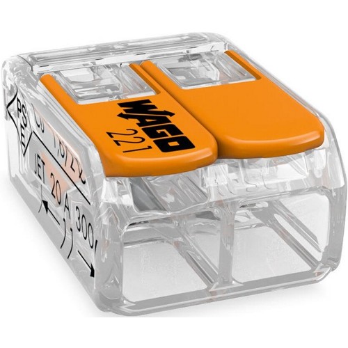 와고  전선 커넥터 모든 전선용 2폴