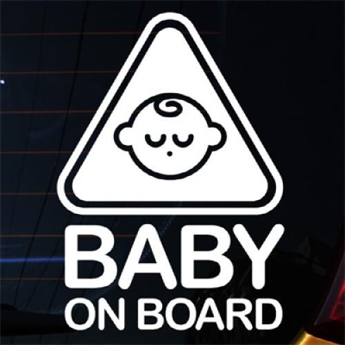 뭉키월드  엠블렘 자는아기 Baby On Board 스티커 LSC-454