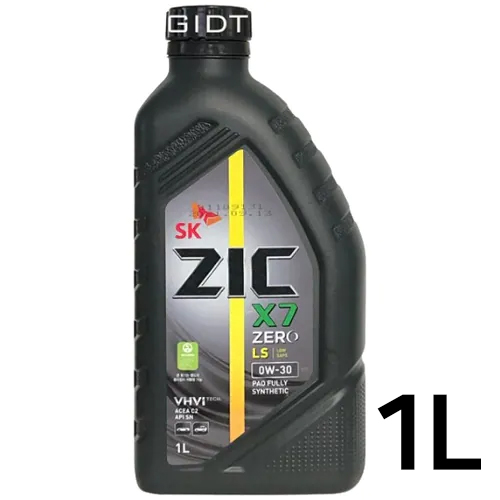 SK엔무브 ZIC 제로 X7 LS 0W30 1L