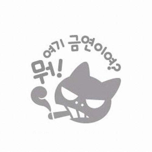 제제데코  뭐 여기 금연이여 주유구 스티커