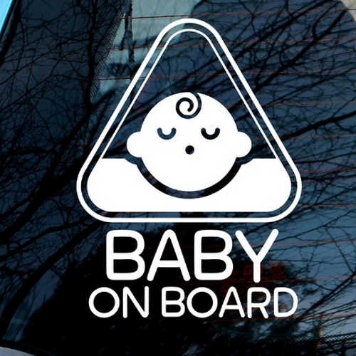 뭉키월드  사인마크 남아 Baby on Board 스티커 LSC-540