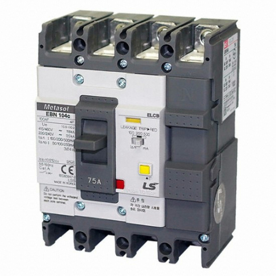 LS산전  누전차단기 EBN 104C 75A