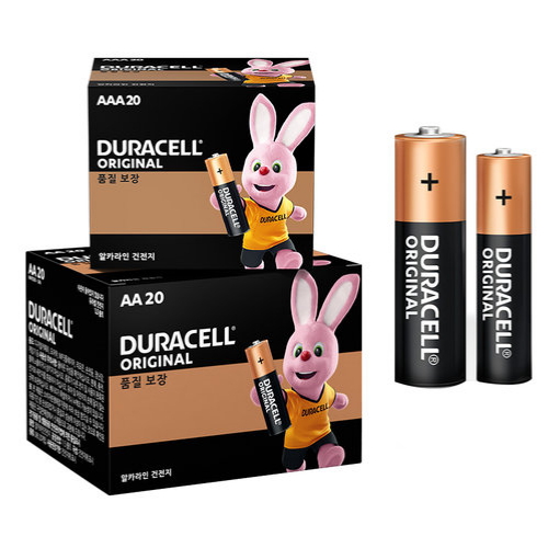 듀라셀  오리지널 AA 20알 (벌크) + AAA 20알 (벌크)