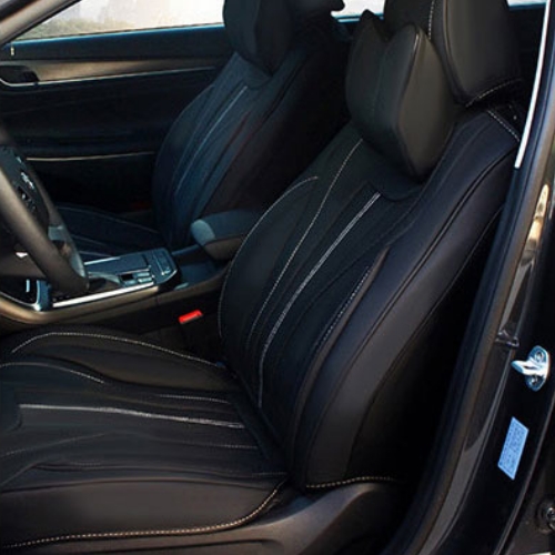 오토모빌코리아  루쏘 가죽 카 시트 커버 2개