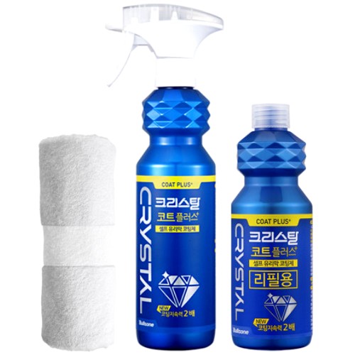 불스원  크리스탈 코트 플러스 500ml + 리필 300ml + 극세사융