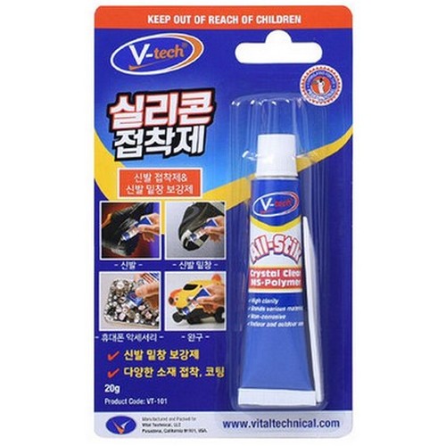 브이텍  실리콘 접착제 VT-101 20g