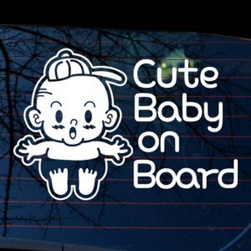 뭉키월드  마이클 귀요미 Baby On Board 스티커 LSC-552