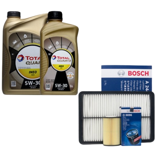 토탈  쿼츠 이네오넥스 5W30 7L + 보쉬필터 싼타페DM 디젤
