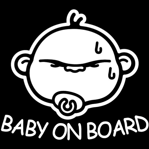 뭉키월드  자동차 스티커2 쭈쭈 BABY ON BORAD LSC-202