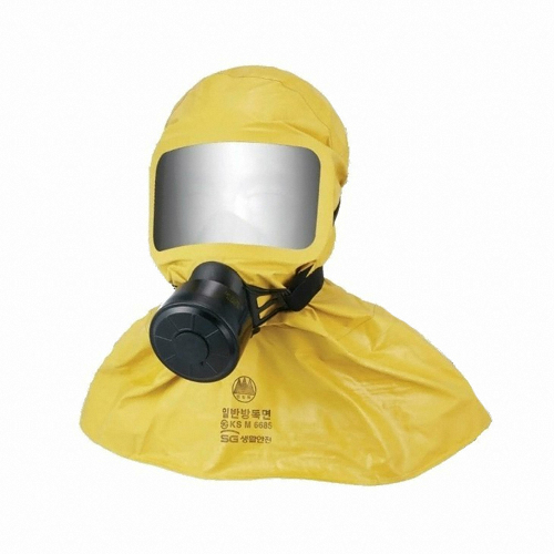 SG생활안전 두건형 일반방독면 화생방용