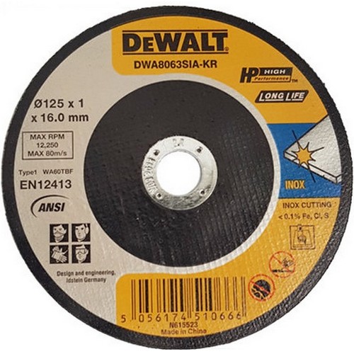 디월트 5인치 절단석 DWA8063SIA