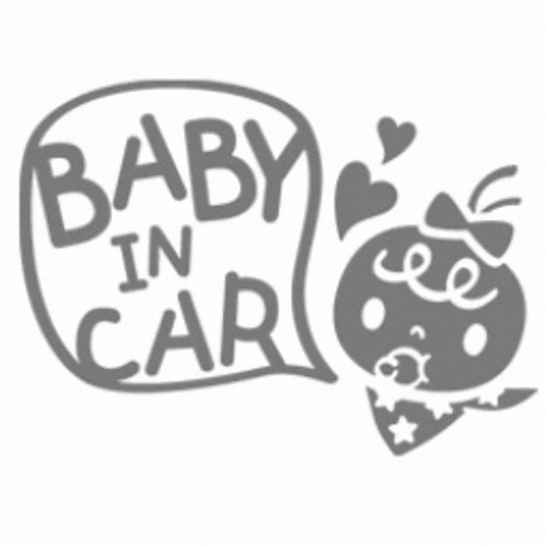 제제데코  Baby in Car