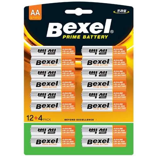 벡셀  프라임 알카라인 AA