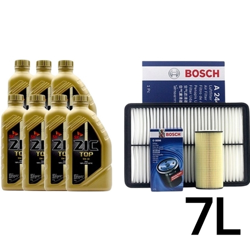 SK엔무브 지크 탑 5W30 7L + 보쉬필터 현대 그랜저IG 3.0 가솔린