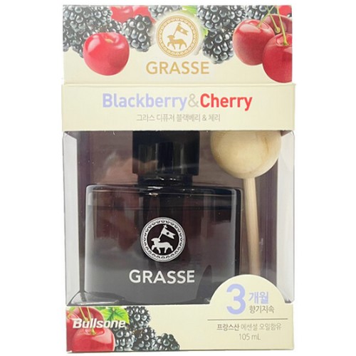 불스원  그라스 디퓨저 방향제 블랙베리체리향 105ml