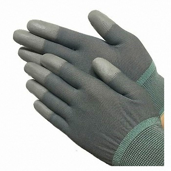 PU 손끝 코팅장갑 회색