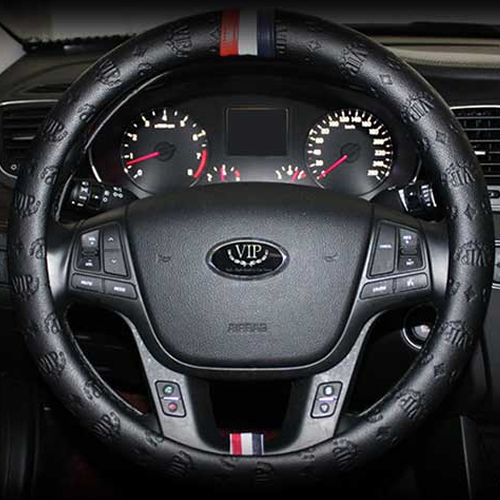 VIP  삼선띠 명품디자인 가죽 핸들커버 A타입