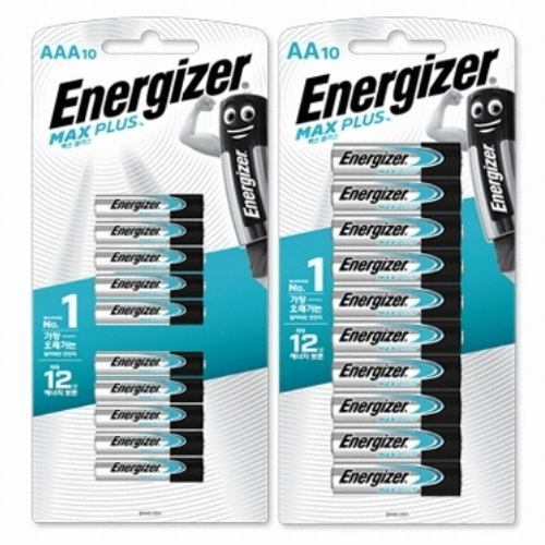 에너자이저  맥스플러스 AA 10알 + AAA 10알