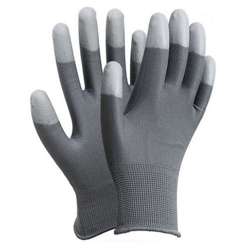 HJ  PU 손끝 코팅장갑 회색