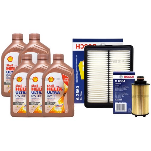 쉘  힐릭스 울트라 ECT C2/C3 0W30 5L +보쉬필터 쌍용 뷰티풀 코란도 1.6 디젤