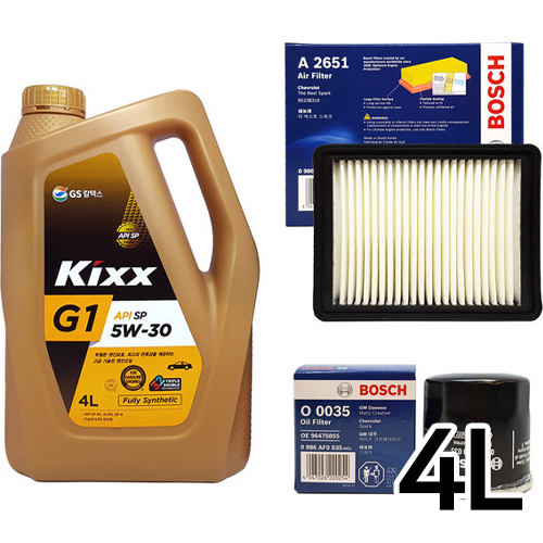 GS칼텍스 KIXX G1 5W30 + 보쉬필터 더뉴스파크 가솔린