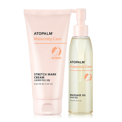 아토팜 매터니티 스트레치 마크 크림+마사지오일 2종 세트