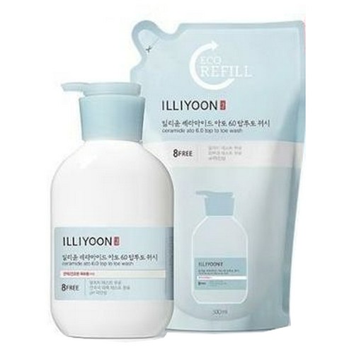 일리윤 세라마이드 아토6.0 탑투토 워시 500ml+리필 500ml