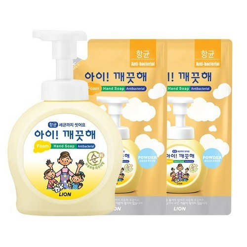 아이깨끗해 폼 핸드솝 순 490ml+리필 450ml