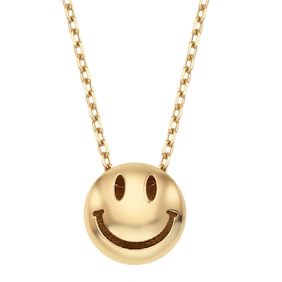 미니골드  14K 스마일 통통 목걸이 S NETM4216