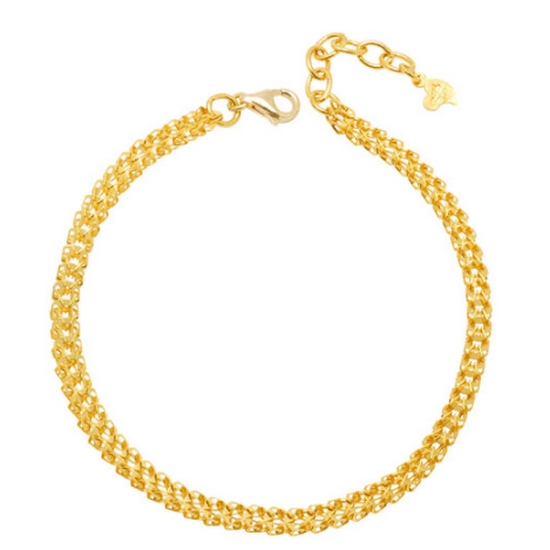 한국금다이아몬드  체인 팔찌 벌집 3.75g