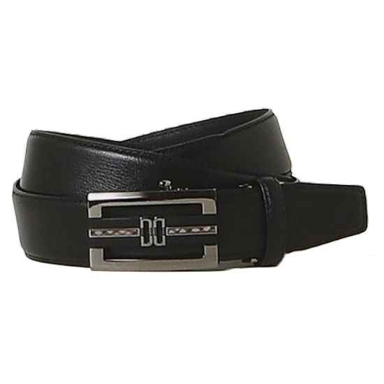 닥스 남성 원 체크라인 버클 소가죽 자동벨트 DBBE4E351BK